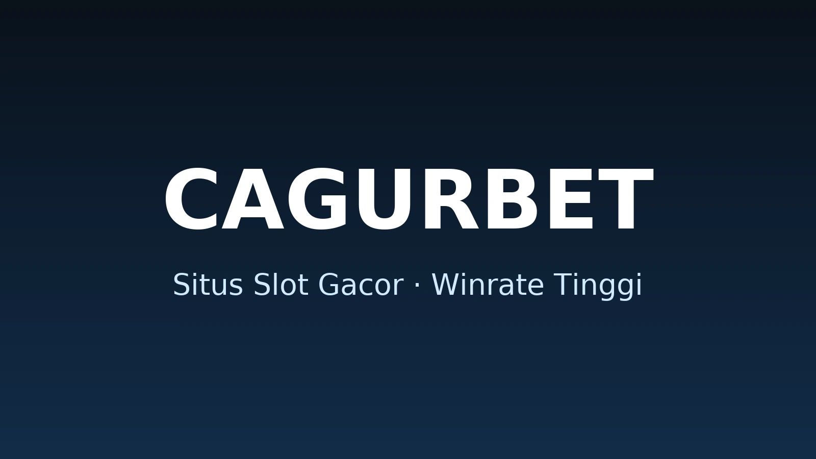 Cagurbet - Main slot online dengan nyaman